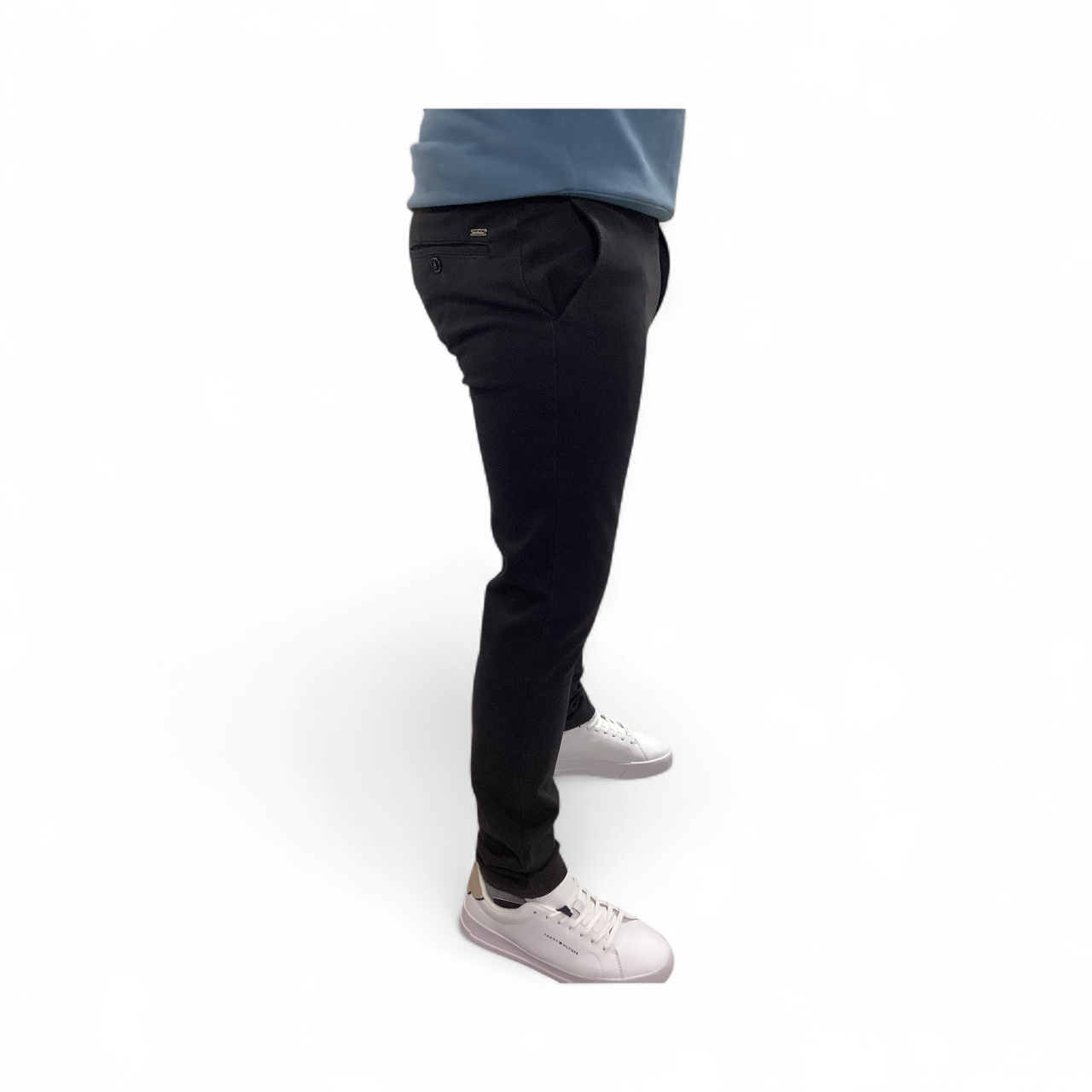 NALA CHARCOAL STRETCH SLIM CHINO