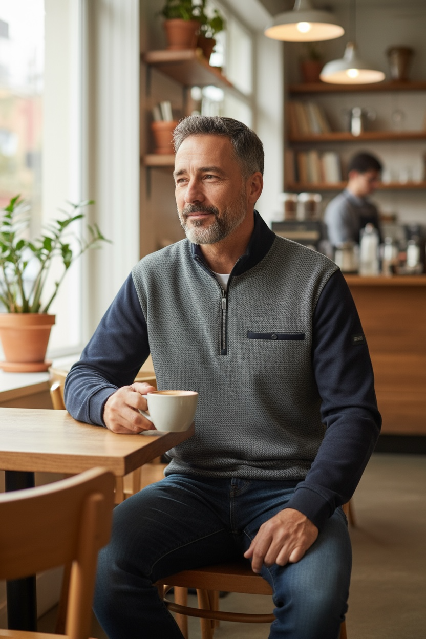 BUGATTI 1/2 ZIP SWEAT