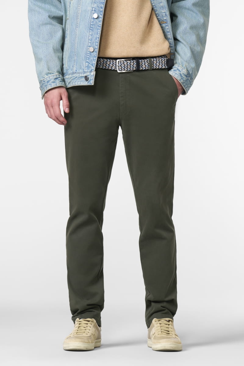 MEYER OSLO GREEN CHINOS