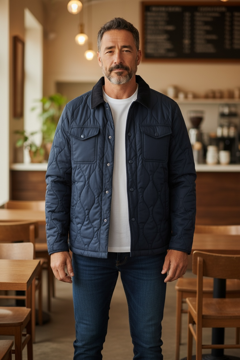 TOMMY HILFIGER MID WEIGHT OVERSHIRT JACKET