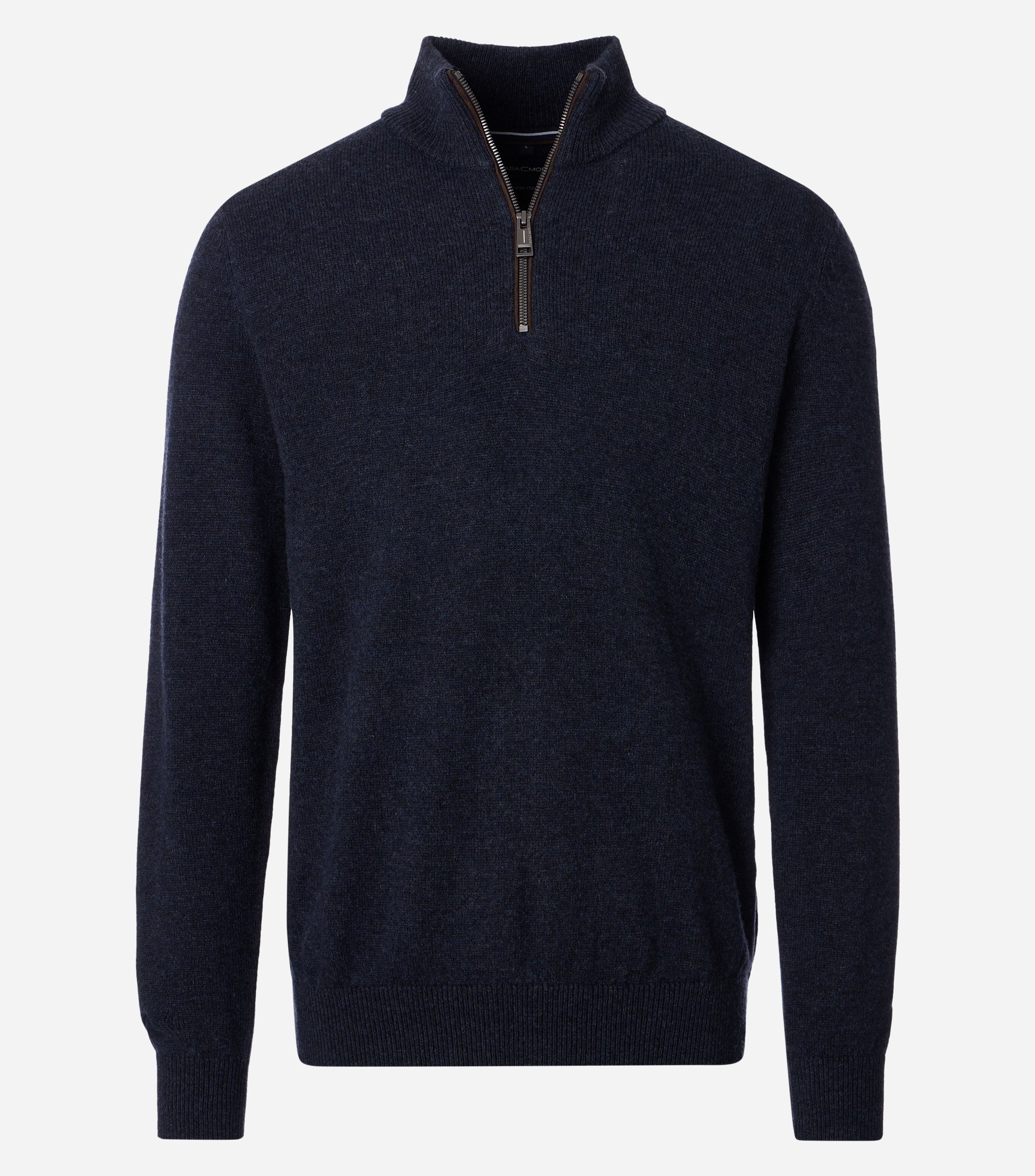 CASA MODA NAVY ZIP SWEATER