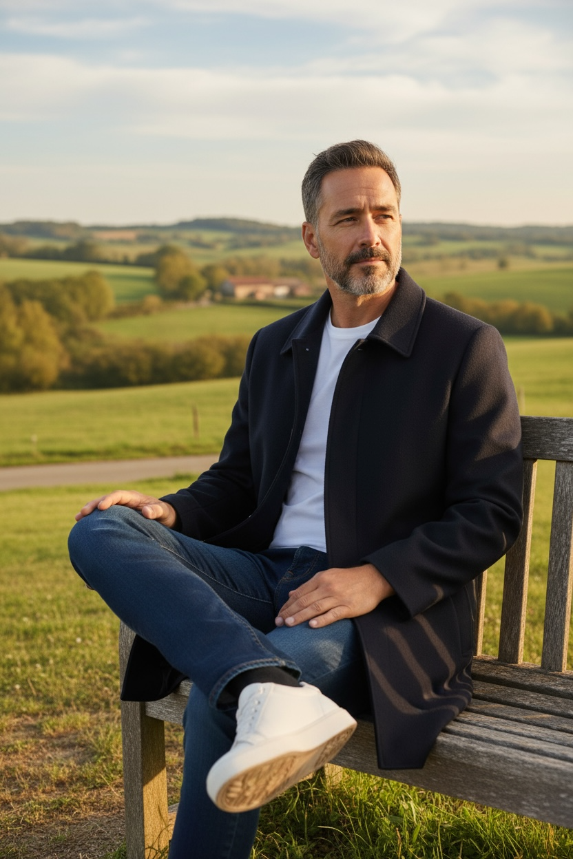 DG BOWMONT PRINT WOOL COAT