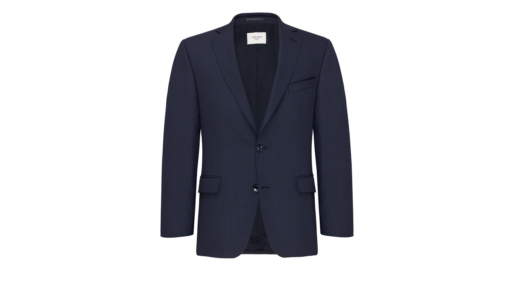CARL GROSS SHANE TRAVEL  NAVY SUIT JACKET