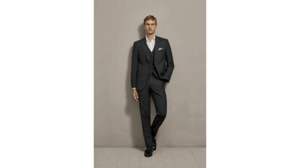 CARL GROSS SHANE TRAVEL  GREY SUIT JACKET - Image 5