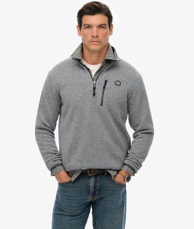 SUPERDRY STORM 1/2 ZIP FLEECE SWEATSHIRT