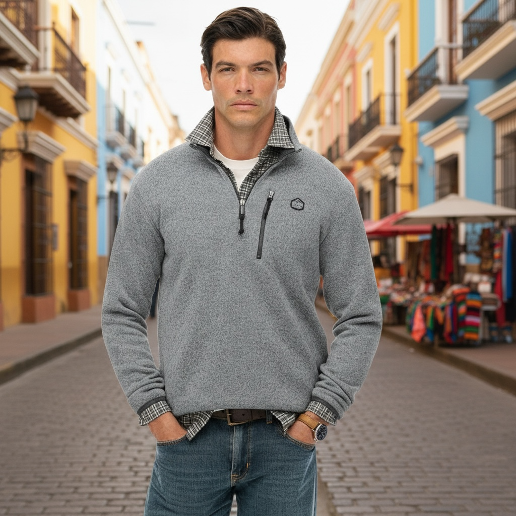 SUPERDRY STORM 1/2 ZIP FLEECE SWEATSHIRT