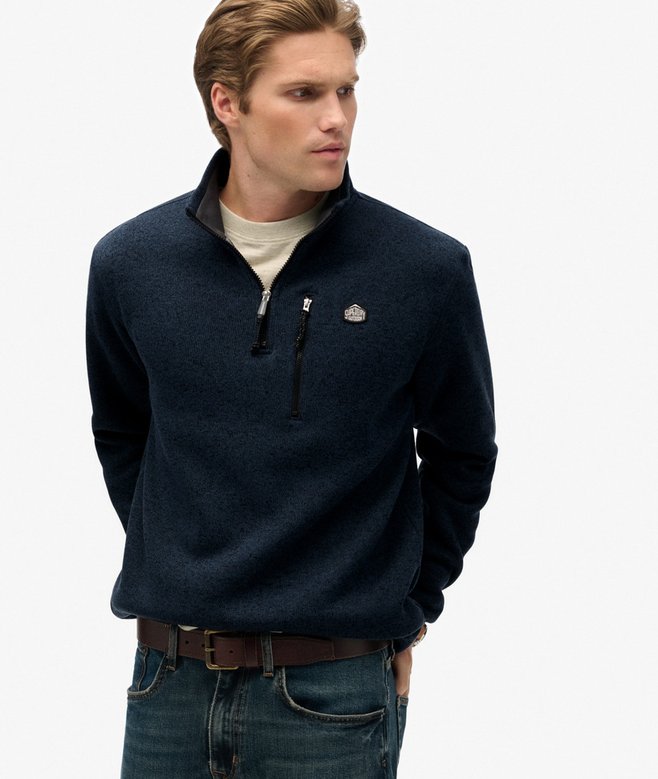 SUPERDRY STORM 1/2 ZIP FLEECE SWEATSHIRT