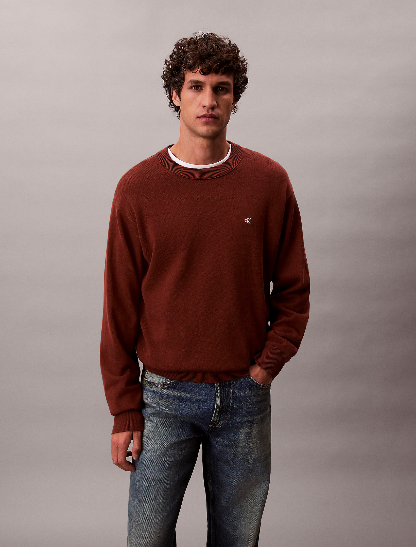 CALVIN KLEIN LS COTTON CREW SWEAT