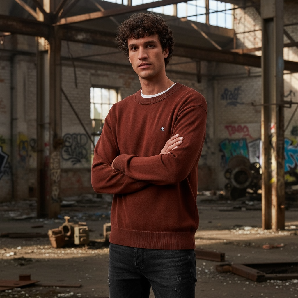 CALVIN KLEIN LS COTTON CREW SWEAT