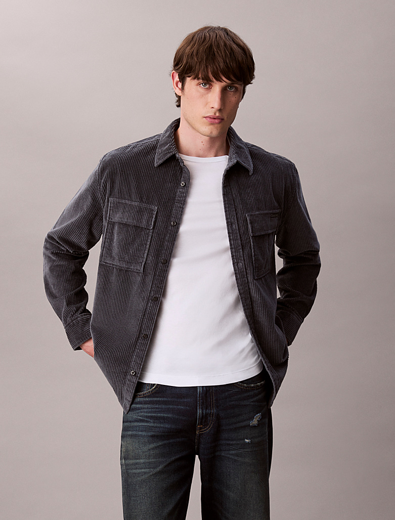 CALVIN KLEIN CORDUROY POCKET OVERSHIRT