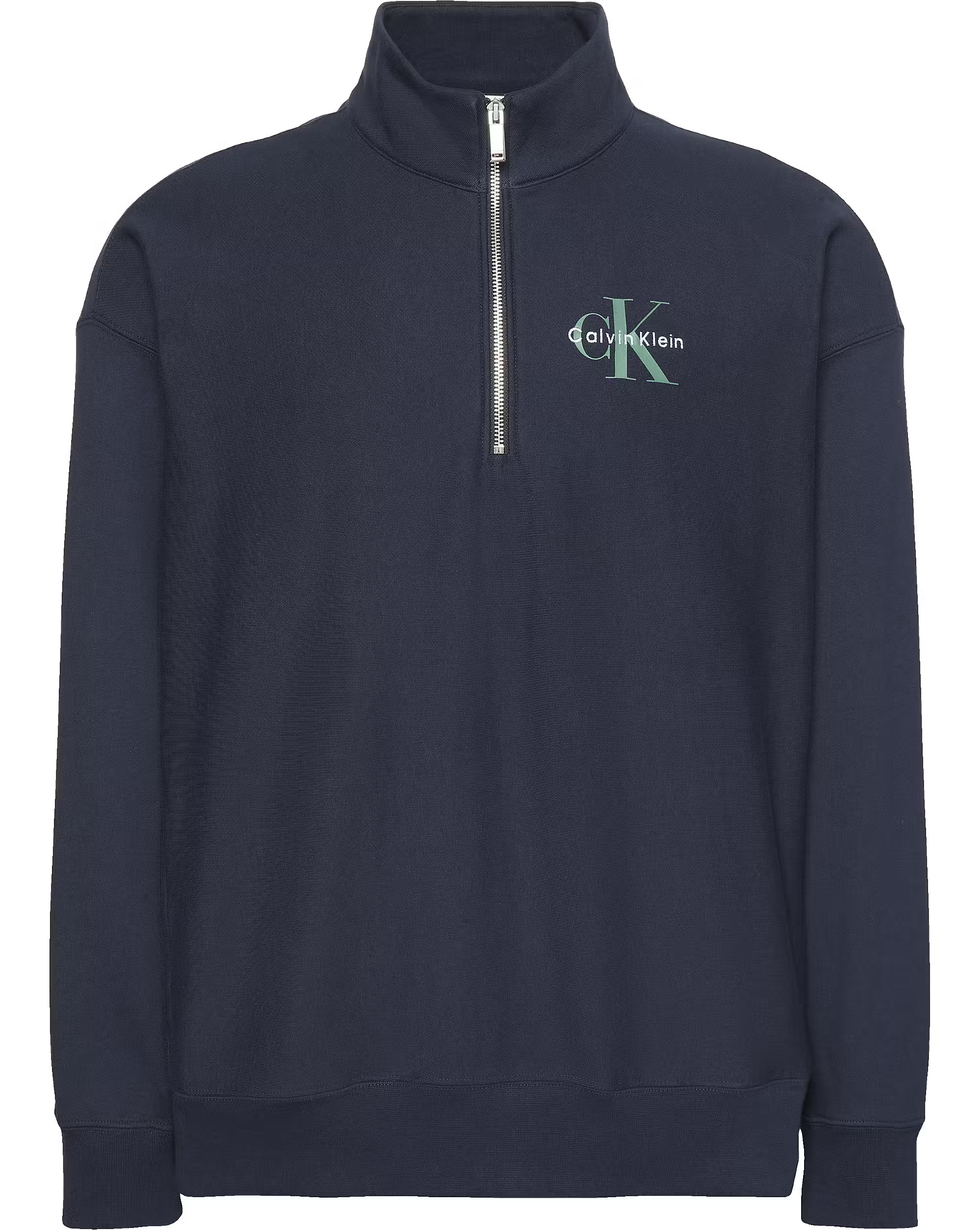 CALVIN KLEIN 350 TERRY MICRO MONAGRAM ZIP SWEAT