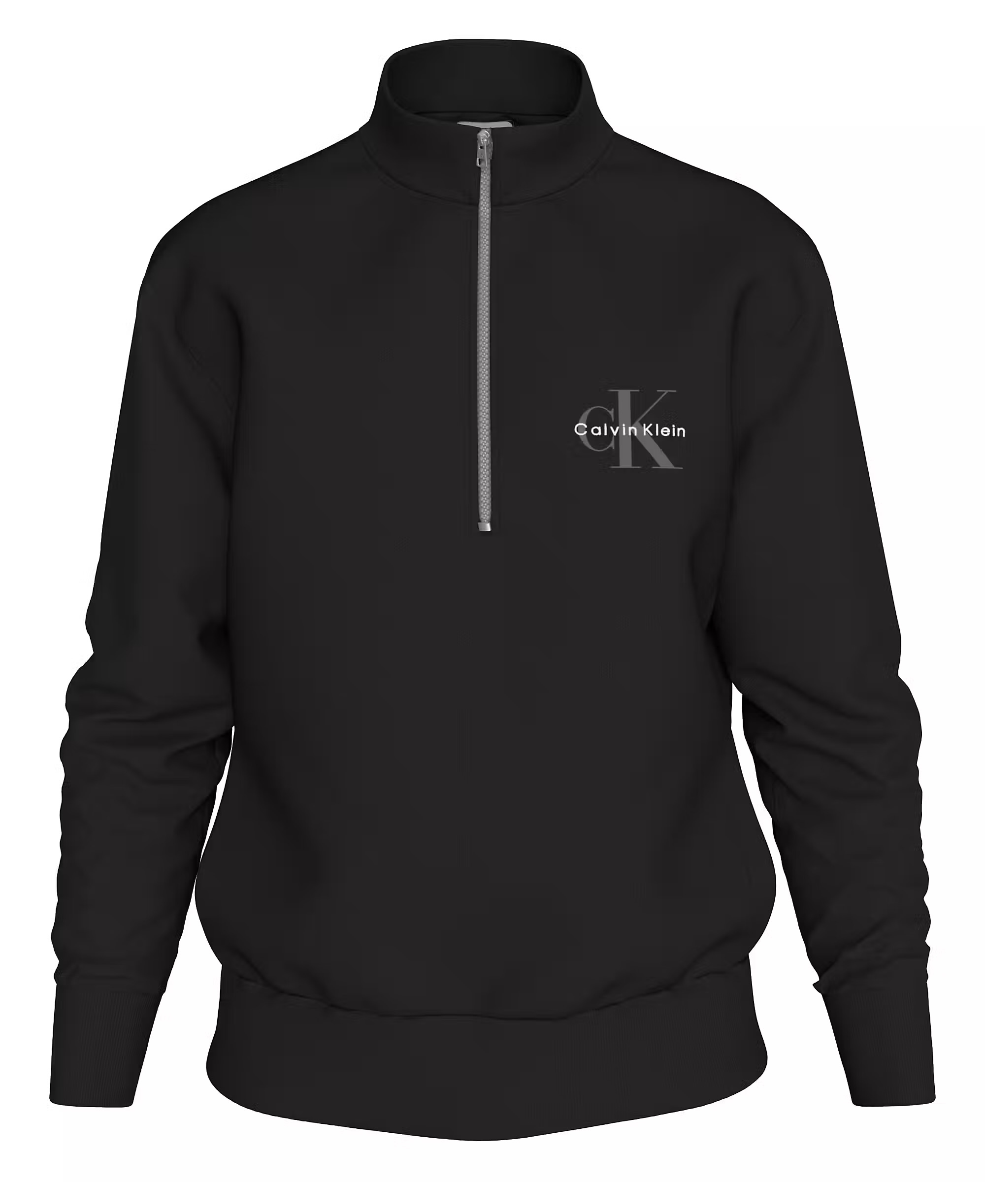 CALVIN KLEIN 350 TERRY MICRO MONAGRAM ZIP SWEAT