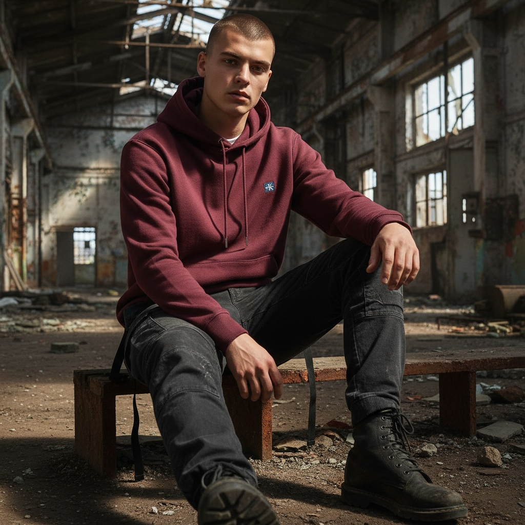 CALVIN KLEIN 350 TERRY BADGE HOODY