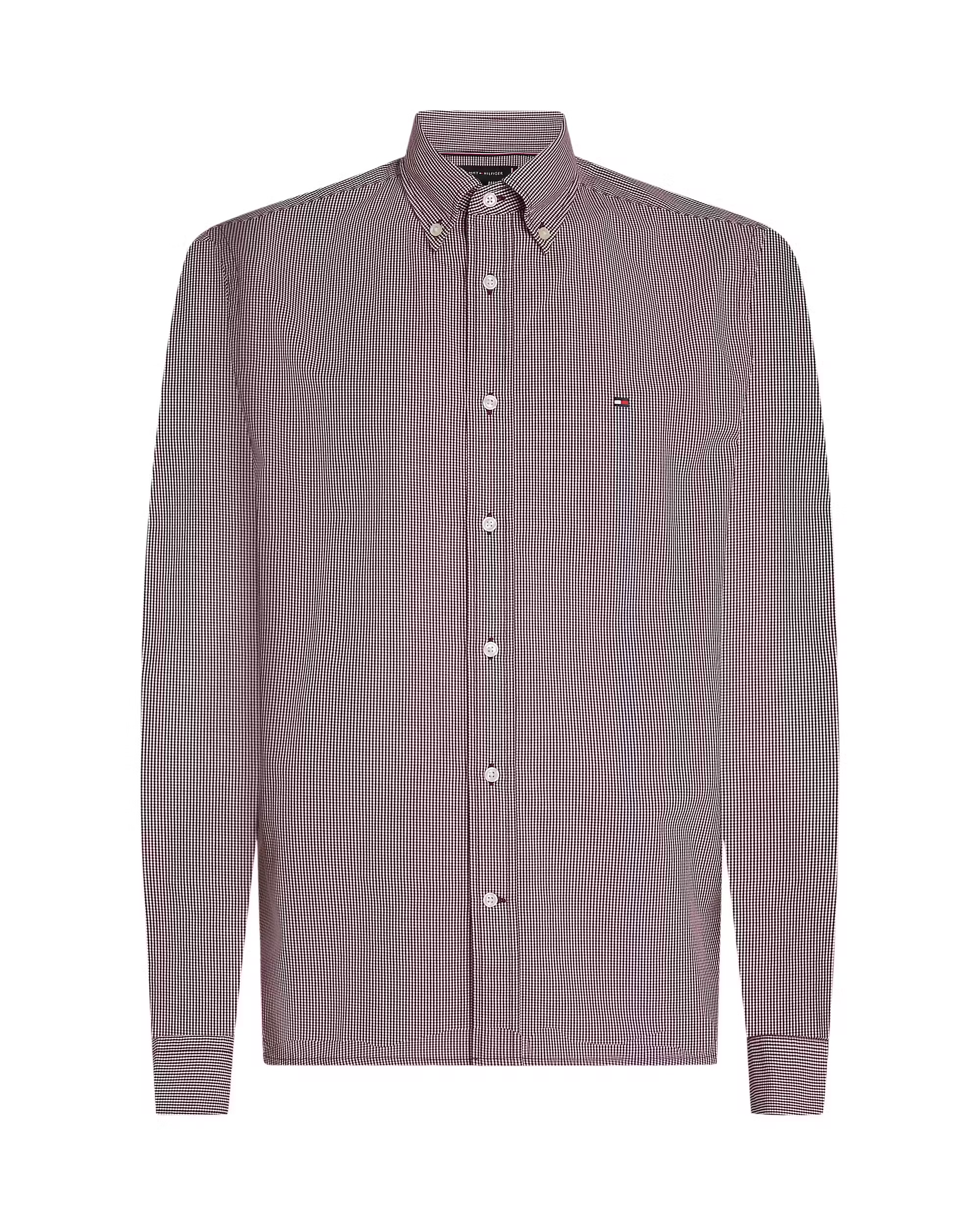 TOMMY HILFIGER FLEX POPLIN MIC CHECK SHIRT