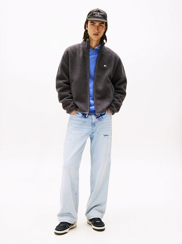 TOMMY JEANS RLX BADGE TEDDY FLEECE JACKET - Image 2