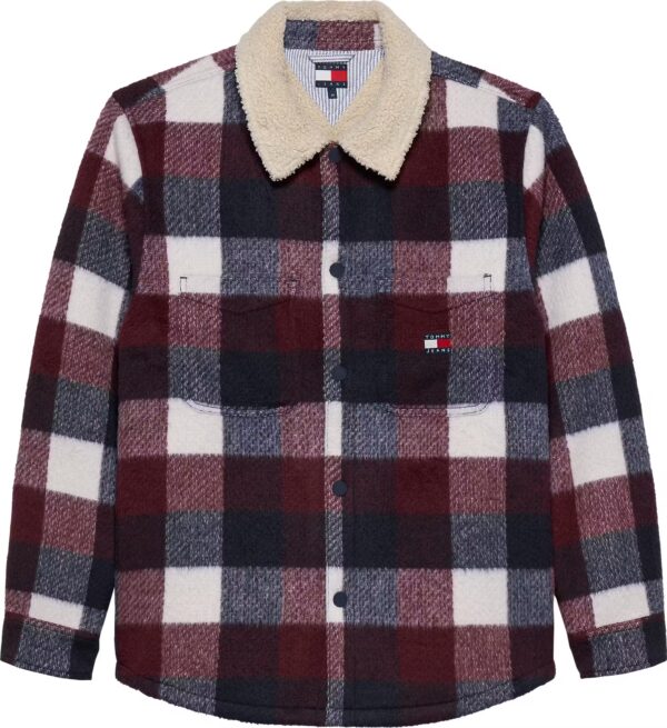 TOMMY JEANS CHECK TEDDY COLLAR JACKET - Image 2