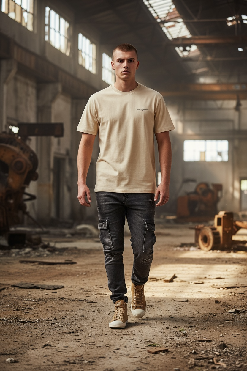 TOMMY JEANS SLIM LINEAR CHEST TEE