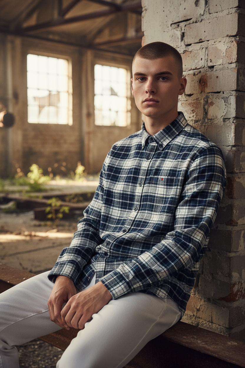 TOMMY JEANS REG FLANNEL CHECK SHIRT