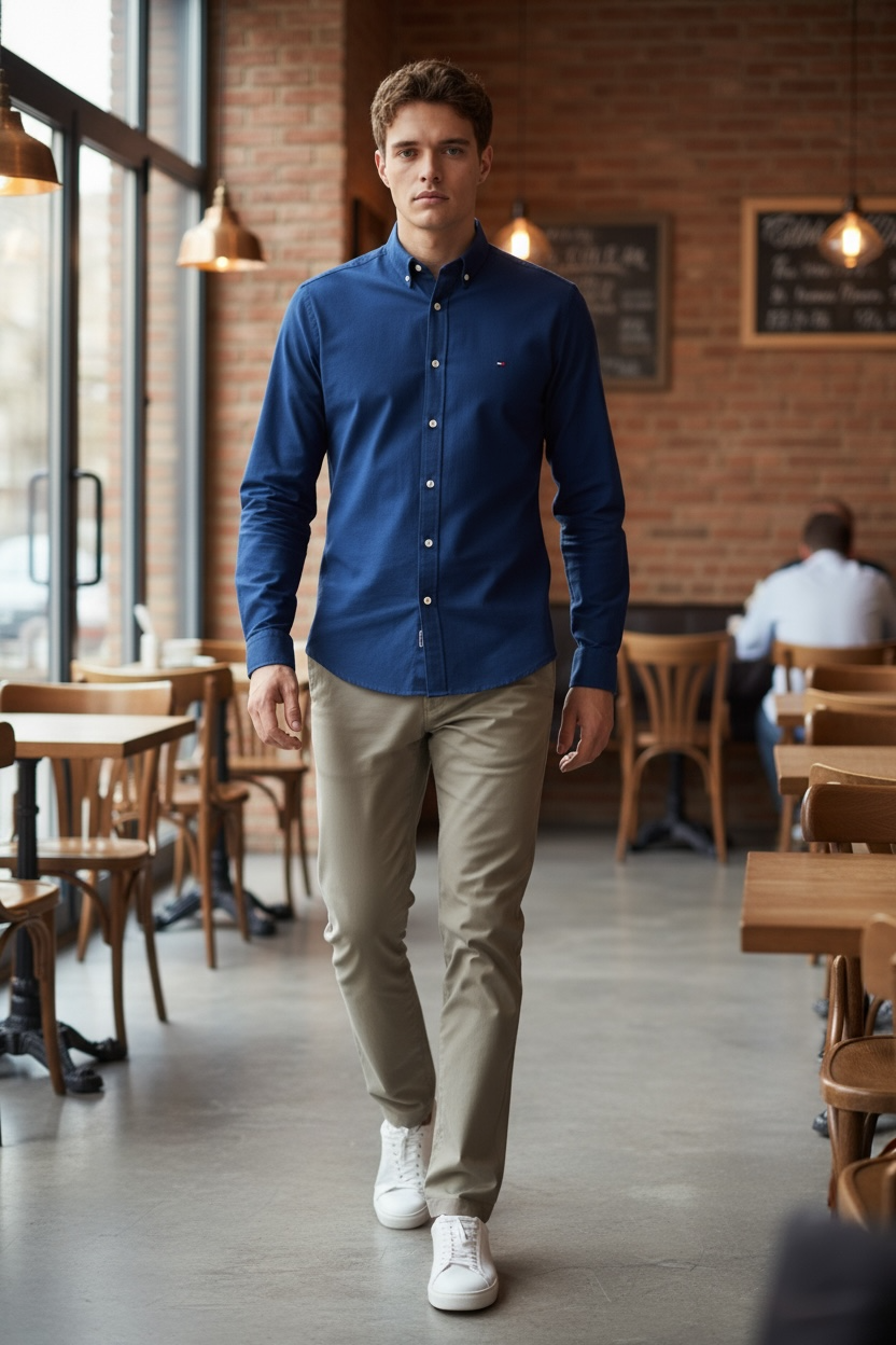 TOMMY HILFIGER FLEX DOBBY SF SHIRT