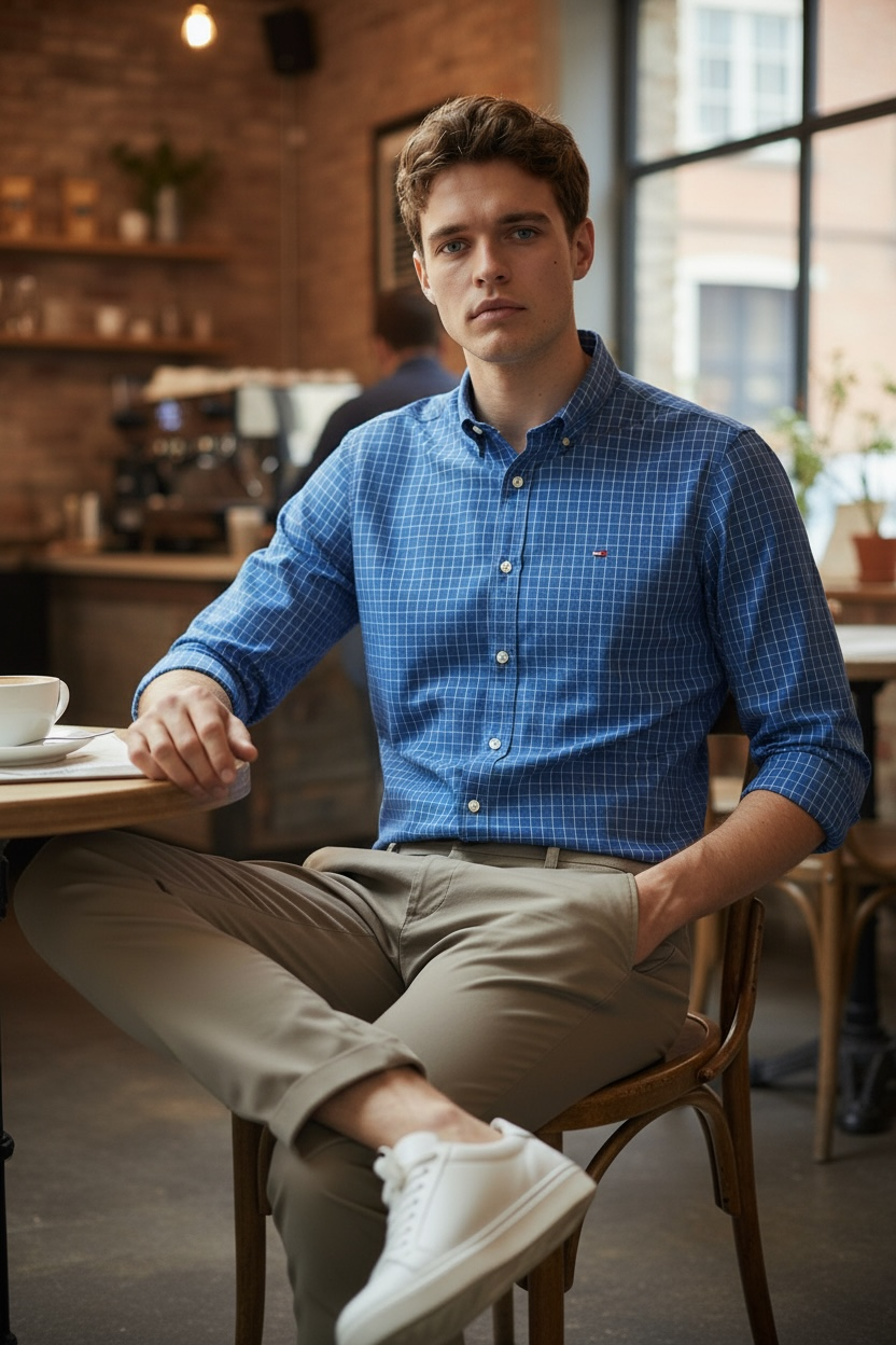 TOMMY HILFIGER CORE TATTERSALL CHECK  SHIRT