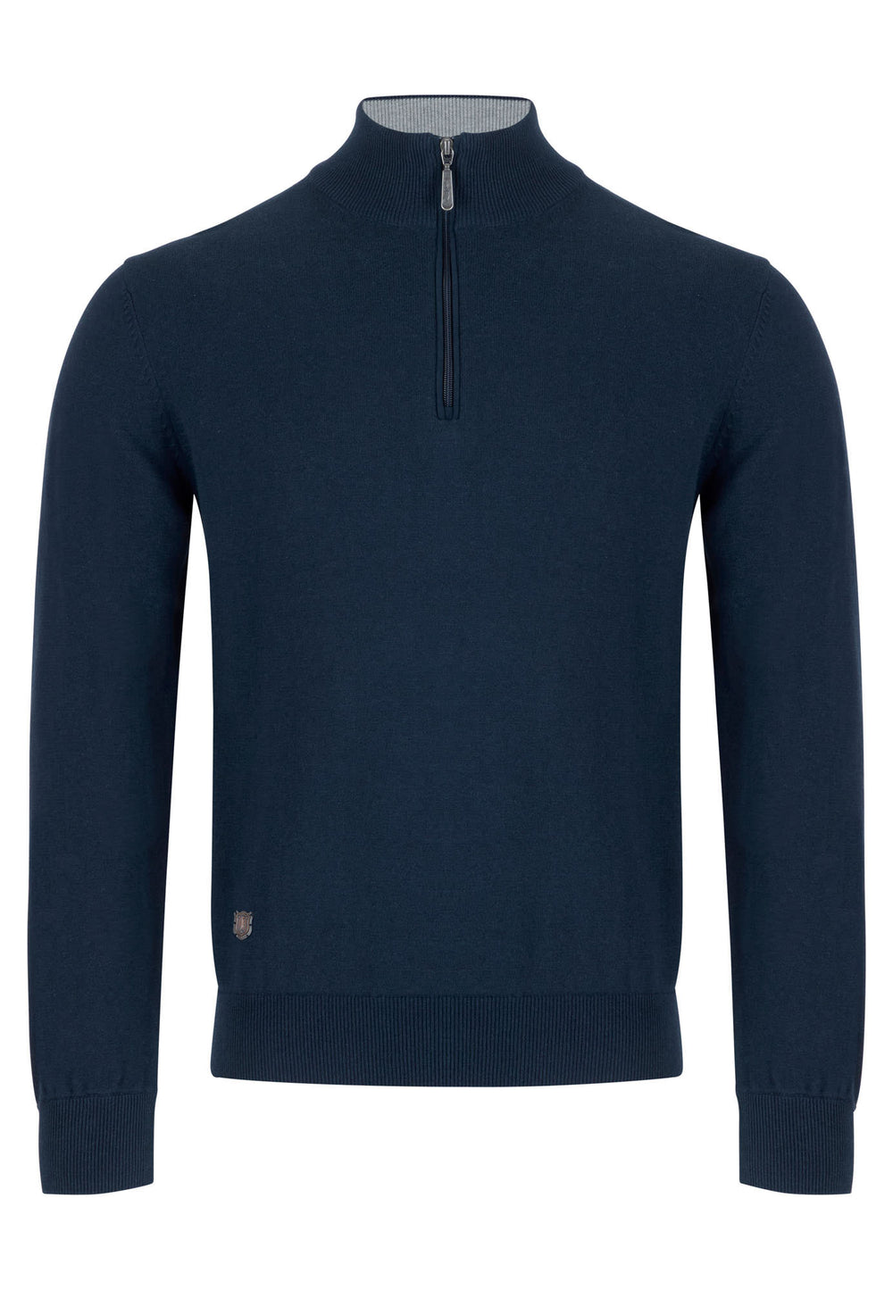 6TH SENSE HARRY ZIP INDIGO  SWEATER