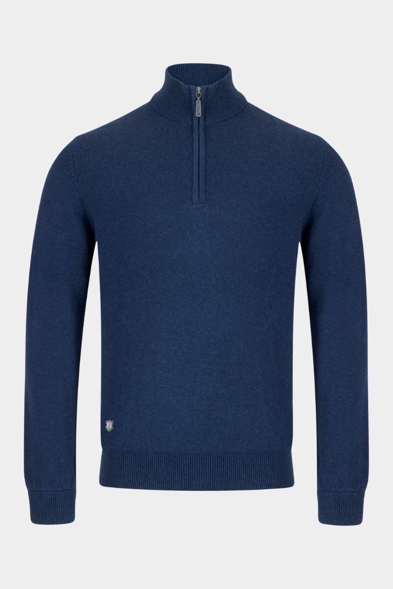 6TH SENSE ANDREW ZIP INDIDO  SWEATER