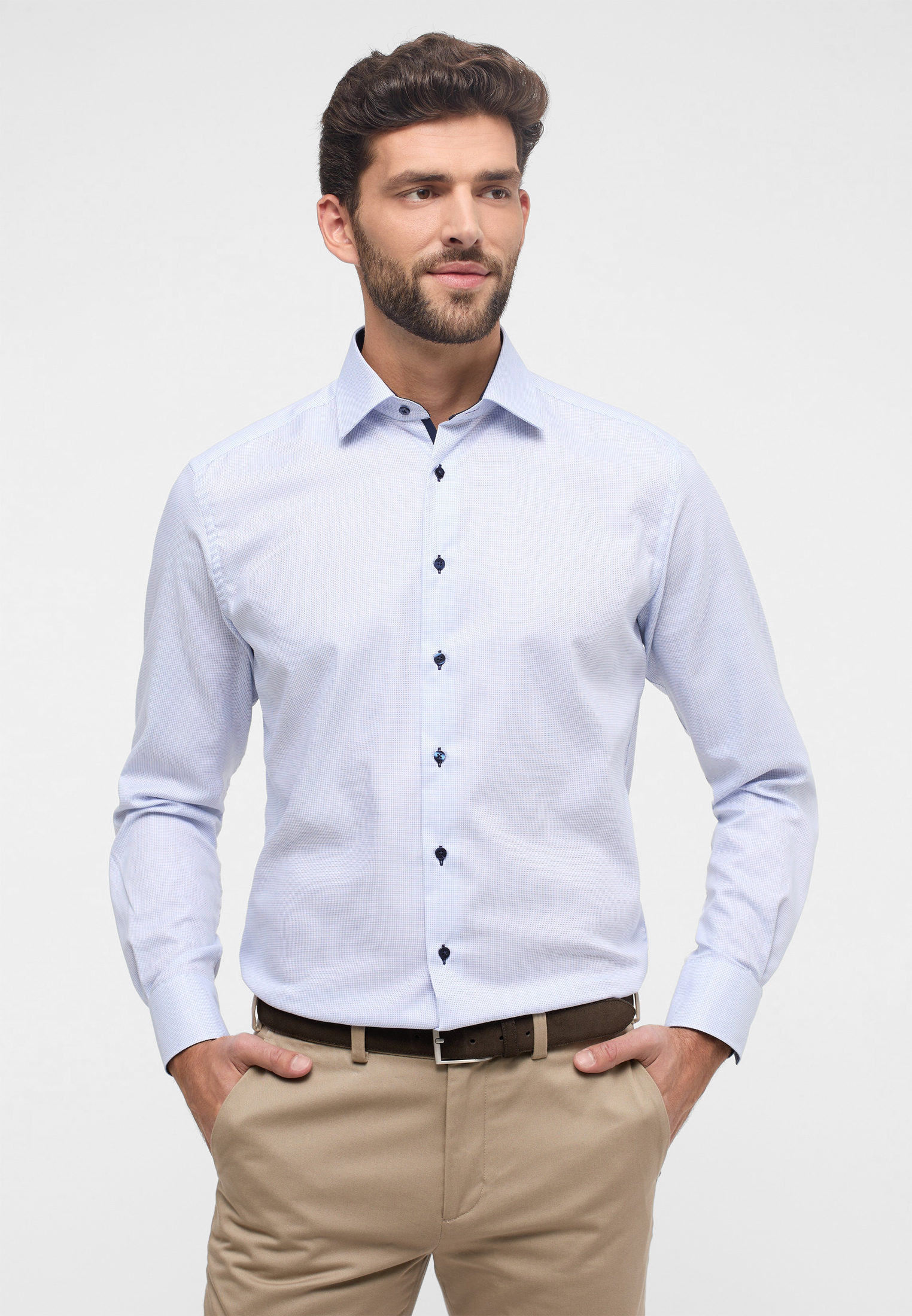ETERNA NON IRON MODERN FIT SHIRT