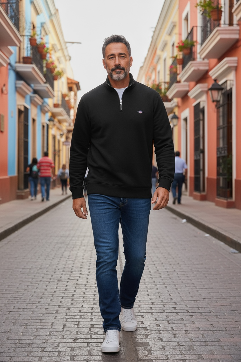 GANT SHIELD 1/2 ZIP SWEAT