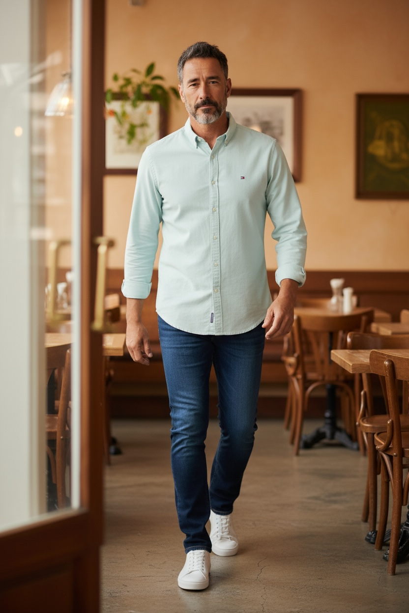 TOMMY HILFIGER SOLID HERITAGE SHIRT