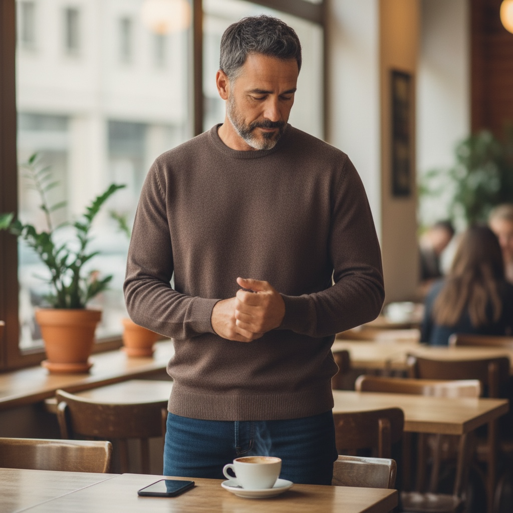 CASA MODA CREW COTTON SWEATER