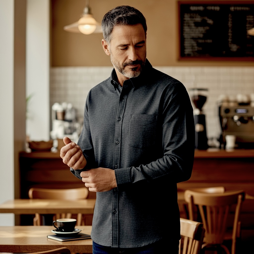 CASA MODA NAVY SHIRT